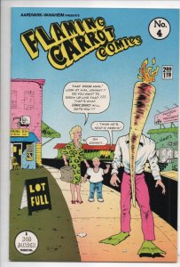 FLAMING CARROT #4, VF/NM, Signed by Bob Burden, Renegade, Zany, 1984