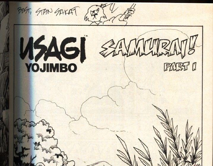 Usagi Yojimbo #1 1986-Signed and Sketched by Stan Sakai-Comic Book