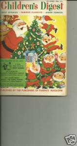 Dec 1954 Children's Digest  - Houdini and Christmas
