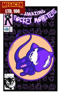 AMAZING POCKET MONSTERS SATOSHI TIJARI BASIC VENOMIZED MEW EMBOSSED FOIL COVER.