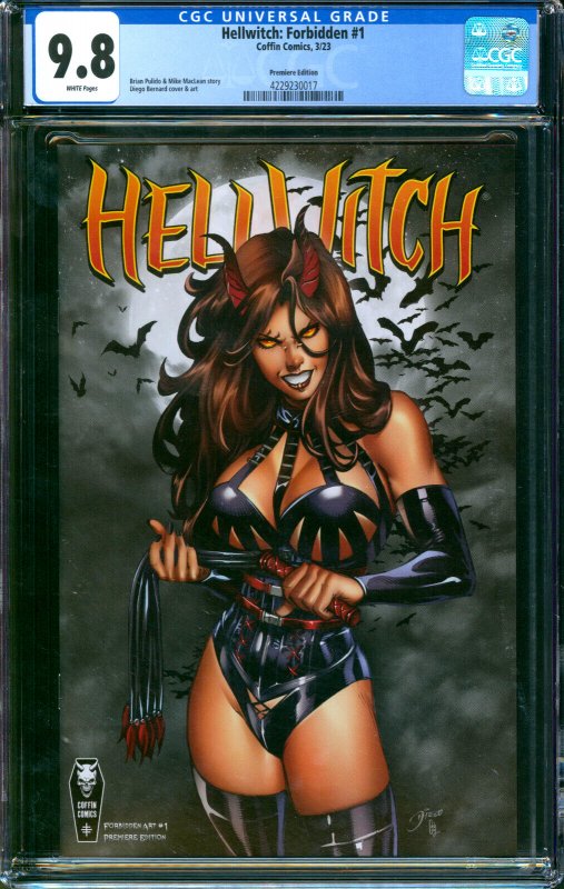 Hellwitch Forbidden #1 Premiere Edition Coffin Comics 2023 CGC 9.8
