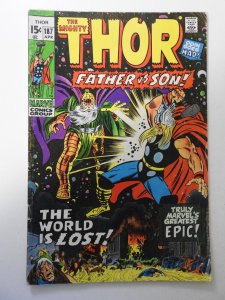 Thor #187 (1971) VG Condition moisture stain