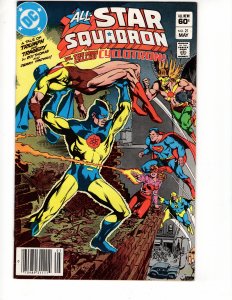 All-Star Squadron #21 Newsstand Edition GOLDEN AGE SUPERMAN !!!