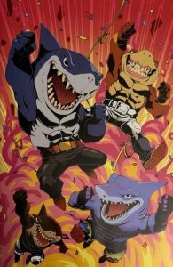 STREET SHARKS #1 GODTAIL VIRGIN VARIANT IDW NM.