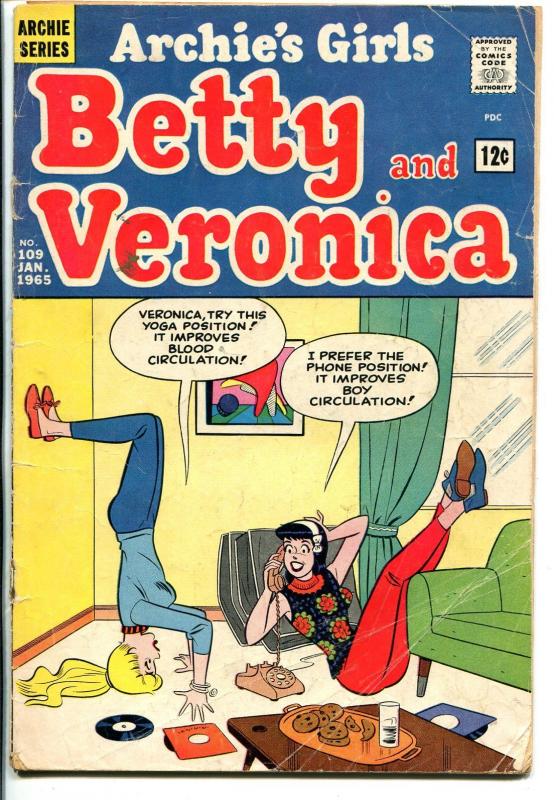 Archie's Girl's Betty & Veronica #109 1965-yoga cover-G
