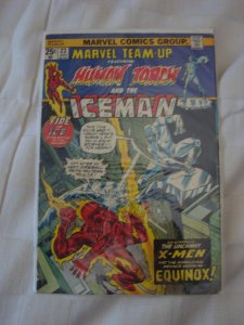 Marvel Team-Up (Vol. 1) #23 Human Torch, Iceman Gil Kane Cover & Art Missing MVS