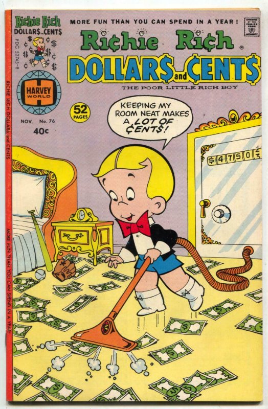 Richie Rich Dollars and Cents #76 1976- Harvey comics FN