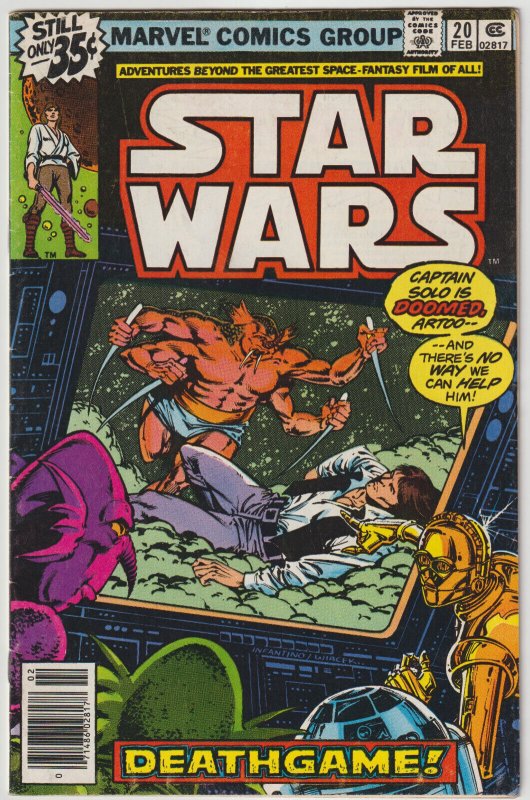 Star Wars #20 (Feb 1979, Marvel), VG condition (4.0)