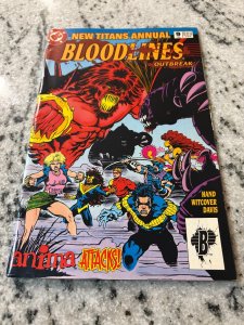 New Titans Annual # 9 VF-NM DC Comic Book Nightwing Teen Titans Raven 4 J391