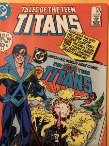 TALES OF THE TEEN TITANS #59 : DC 11/85 VG-; Nightwing, Wolfman & Perez