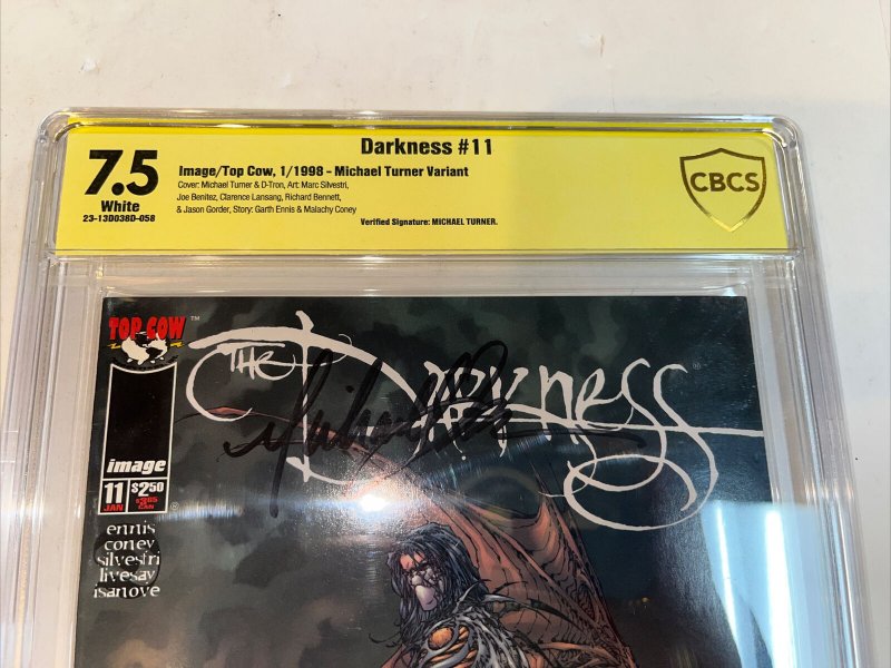 Darkness (1998) # 1 (CBCS 7.5) Verified Signature Michael Turner