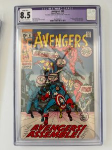 Avengers #82 CGC 8. 2nd Aries, Zodiac,Daredevil Black Panther Vision (1970)