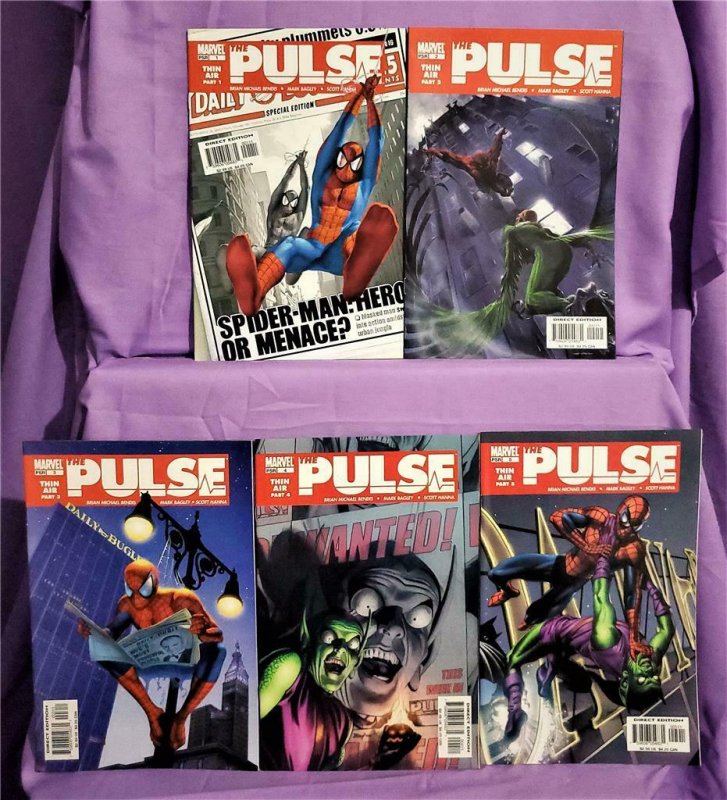 Brian Michael Bendis Spider-Man THE PULSE #1 - 5 Mark Bagley (Marvel, 2004)!