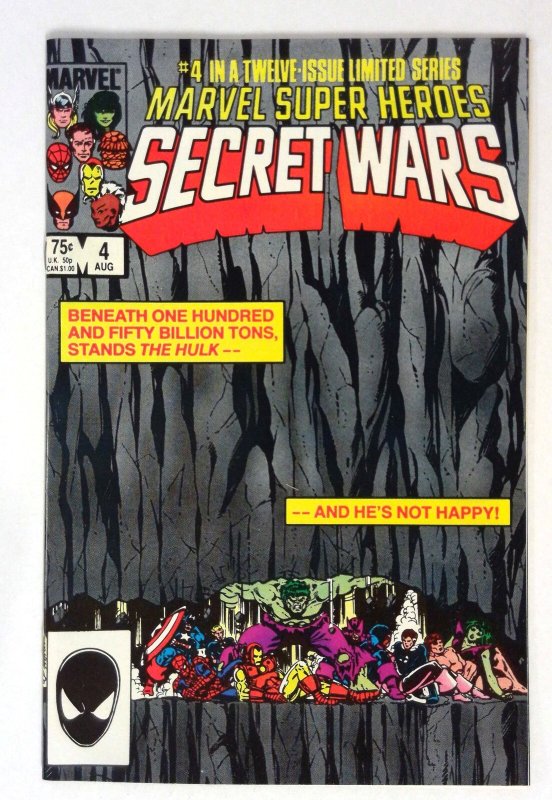 Marvel Super Heroes Secret Wars #4 (1984) Hulk Iron Man Captain America Marvel V