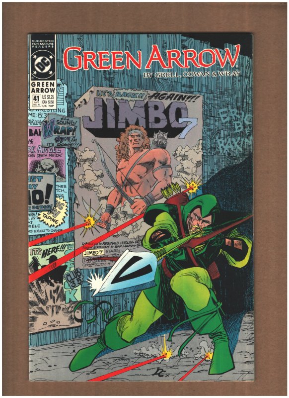Green Arrow #41 DC Comics 1990 Mike Grell NM- 9.2
