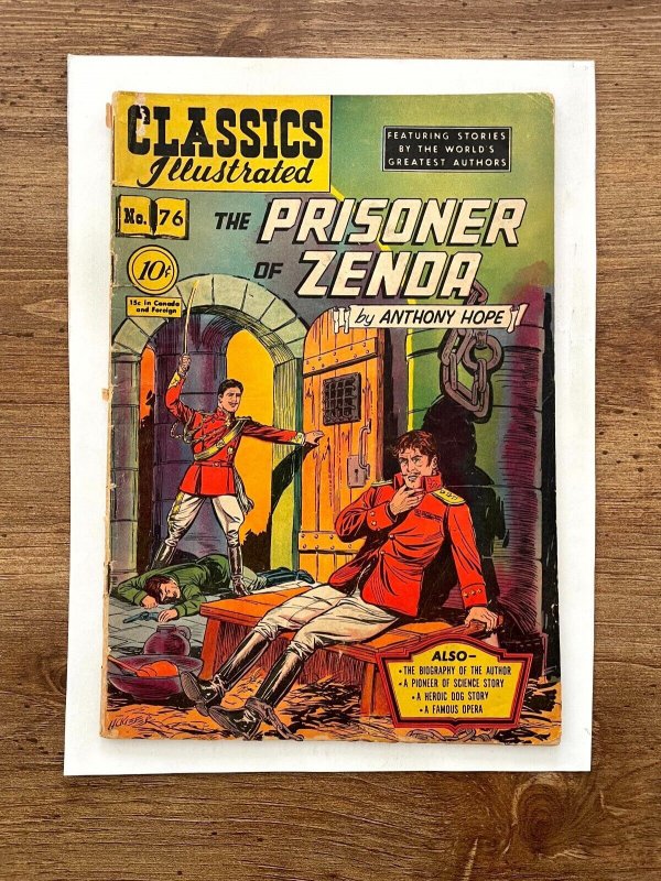 Classics Illustrated # 76 HRN # 75 VG- Gilberton Comic Book Prison Zenda 19 J848