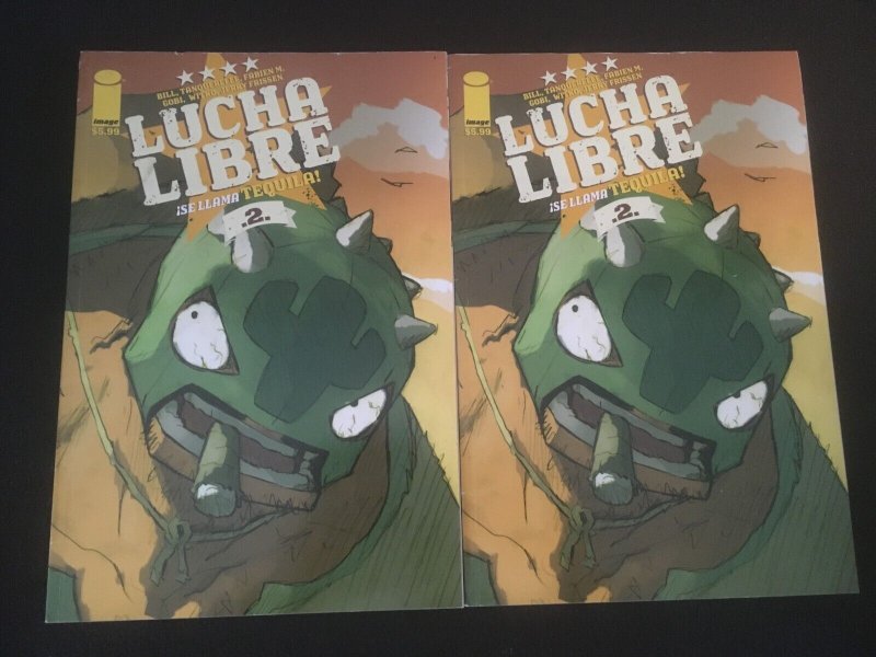 LUCHA LIBRE #2 Two Copies, VG+ Condition