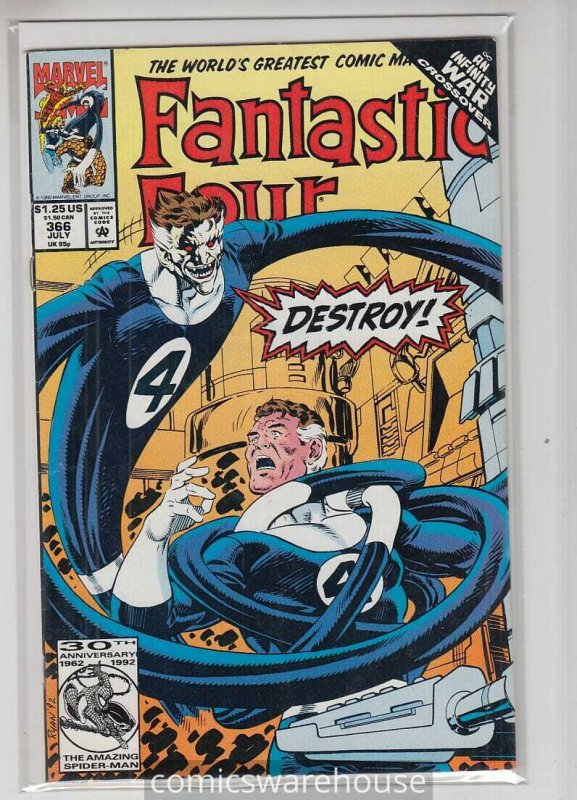 FANTASTIC FOUR (1961 MARVEL) #366 FN+ A16893