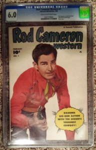 Rod Cameron Western #1 (1951) CGC 6.0 FN