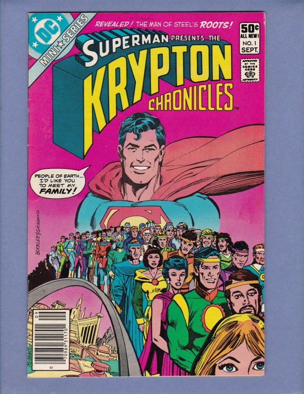 Krypton Chronicles #1 2 3 Superman Complete Series DC 1981