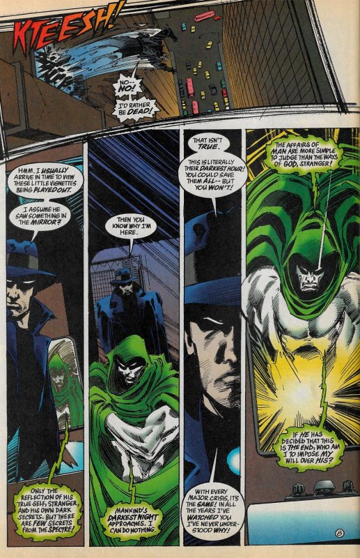 From DC's THE FINAL NIGHT maxi-series: GL PARALLAX #1 & SPECTRE #47 • (1996)