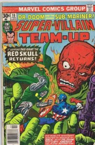 Super Villain Team Up #10 ORIGINAL Vintage 1977 Marvel Comics Red Skull Dr Doom