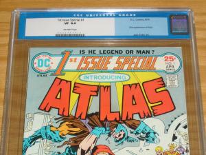 1st Issue Special #1 CGC 8.0 first appearance of atlas by jack kirby 1975 DC