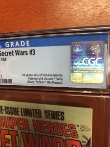 Marvel Super Heroes Secret Wars (1984) #3 (CGC 9.8 WP) 1st App Of Titania