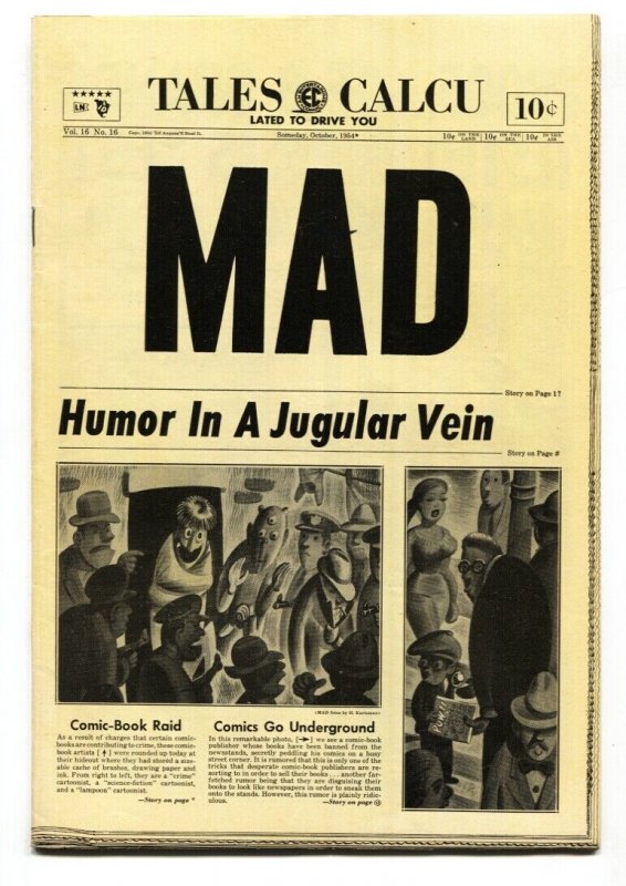 MAD #16 EC-1954-Wally Wood-Will Elder-Sherlock Holmes-Jack Davis-VF-