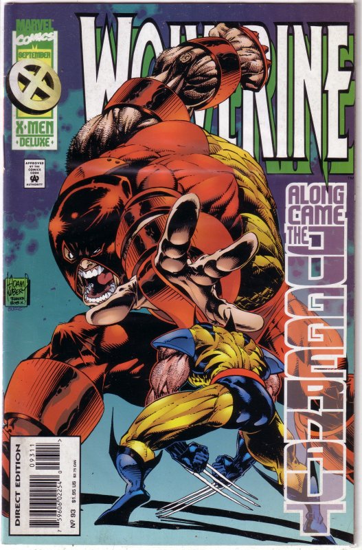 Wolverine (vol. 2, 1988) # 93 VG/FN Hama/Adam Kubert, Juggernaut