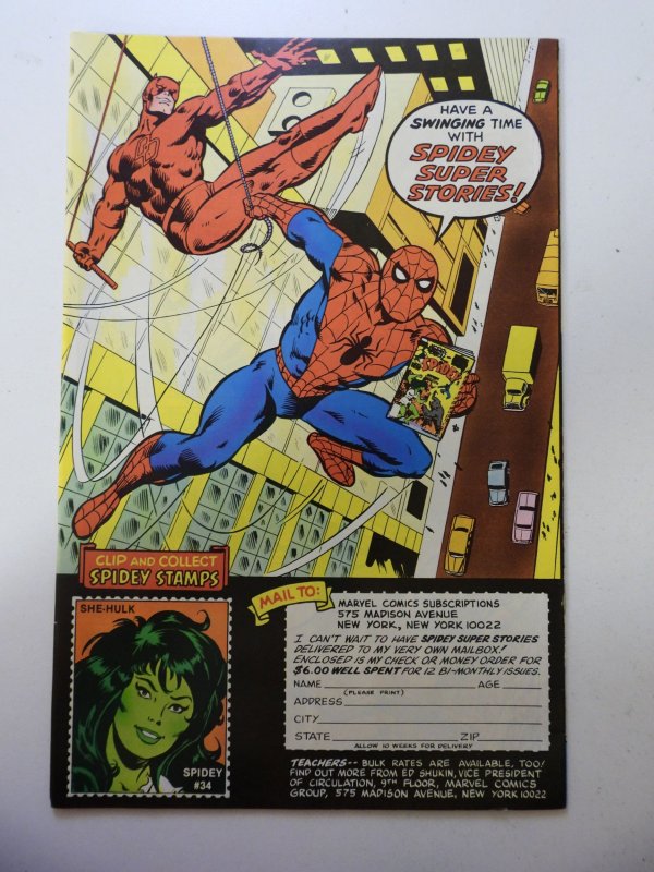 Spidey Super Stories #50 (1981) VF Condition