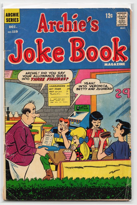 Archie's Joke Book Magazine #119 (1967) Archie