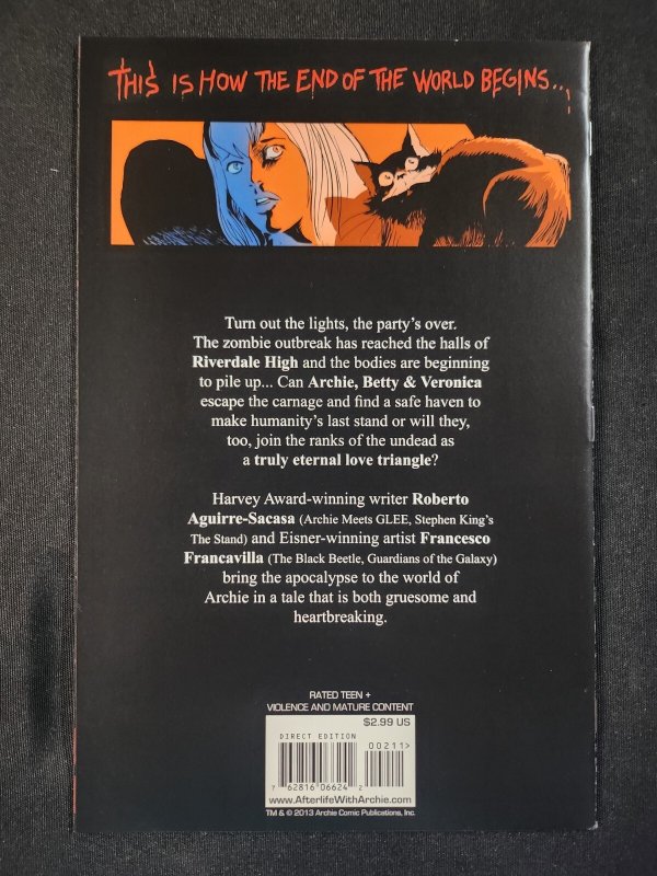Afterlife with Archie 3PC #1-3 - Francesco Francavilla Variant (9.0/9.2) 2013