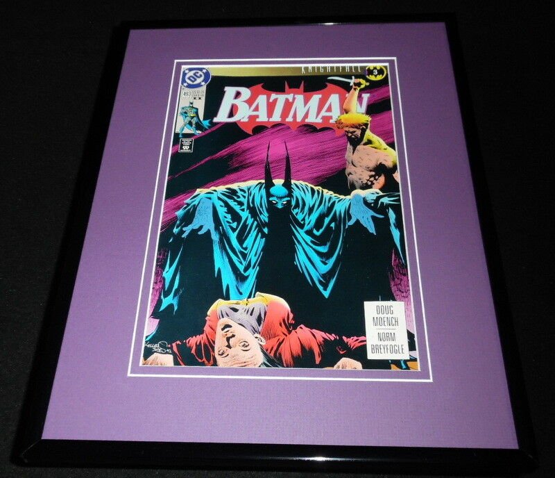 Batman #493 1993 DC Comics Framed 11x14 ORIGINAL Comic Book Cover 