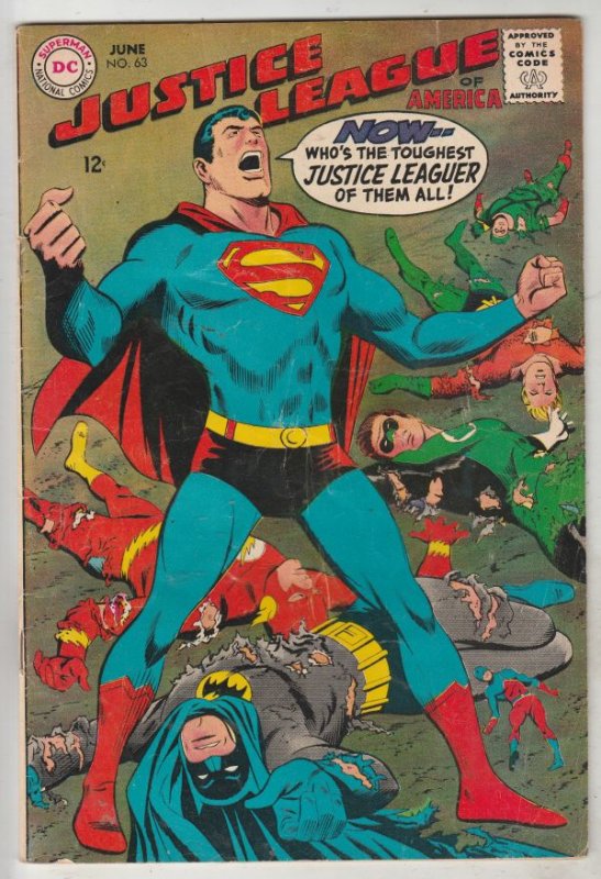 Justice League of America #63 (Jun-68) FN+ Mid-High-Grade Justice League of A...