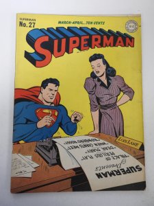 Superman #27 (1944) VG+ Condition