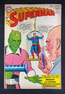 Superman (1939) #167 FN- (5.5) Origin Brainiac Lex Luthor Team Up