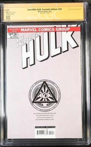Incredible Hulk : Facsmile Edition (2023) # 1 (CGC 9.8 SS) Signed Kaare Andrews