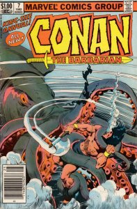 Conan the Barbarian Annual #7 (Newsstand) VG ; Marvel | low grade comic 1982 Squ
