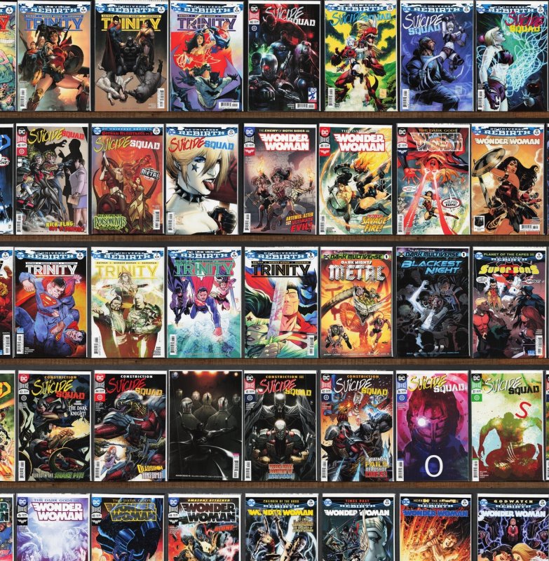 Huge Lot 160+ Comics with Suicide Squad, Wonder Woman, Trinity & More!