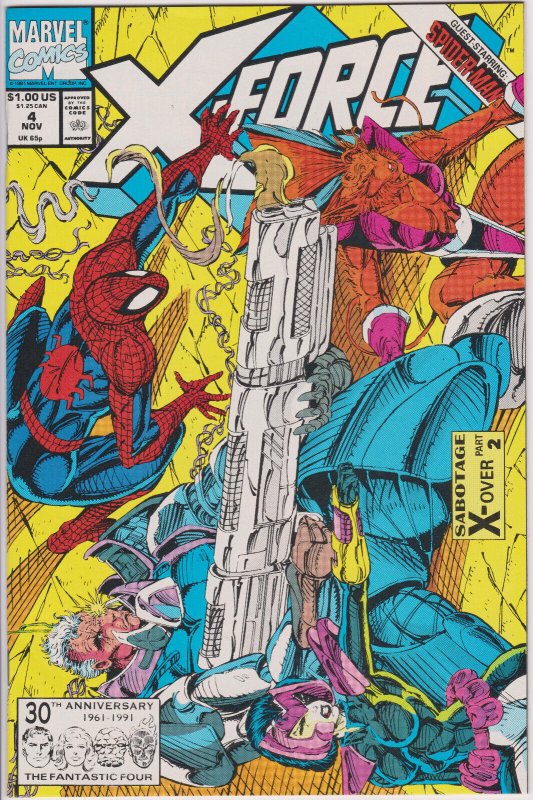 X-Force #4 Vol. 1 (1991-2002) Marvel Comics, High Grade 