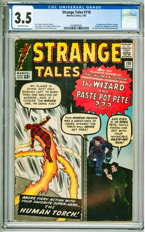 Strange Tales #110 (1963) CGC 3.5