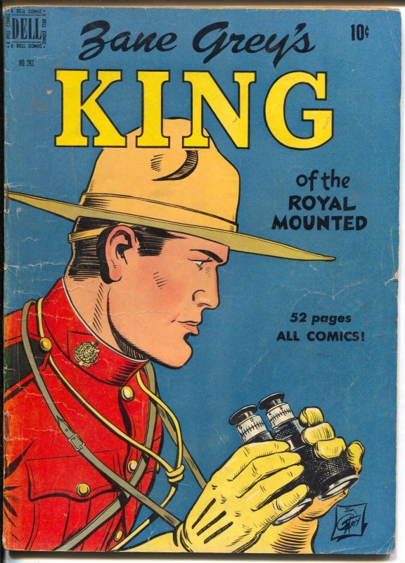 King of The Royal Mounted-Four Color Comics #283 1950-Dell-Zane Grey-RCMP-VG+