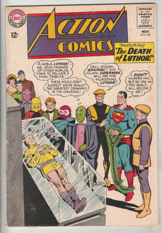 Action Comics #318 (Nov-64) VF High-Grade Superman, Supergirl