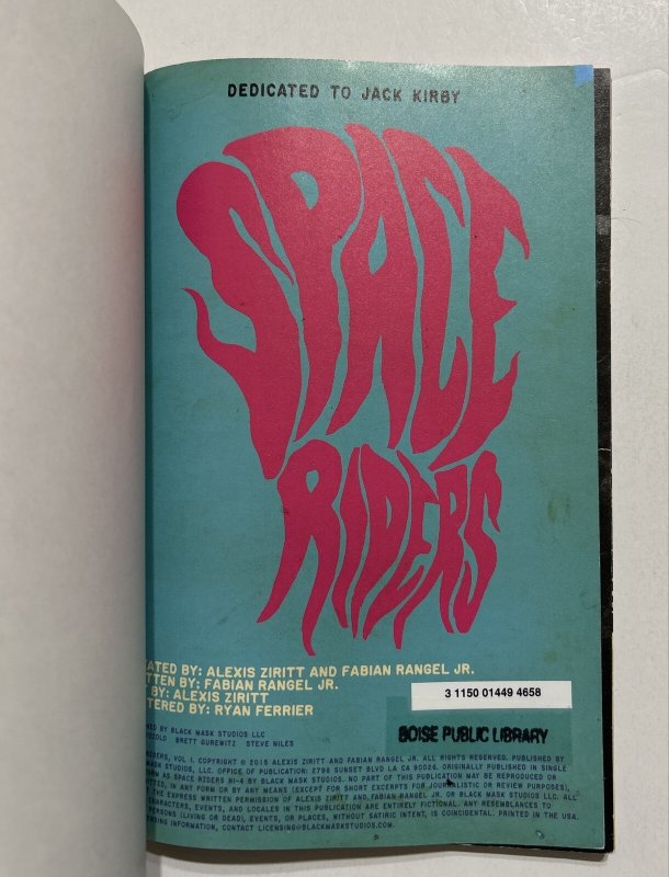 Space Riders Vol 1 TPB Black Mask Comics EX-LIBRARY READER COPY