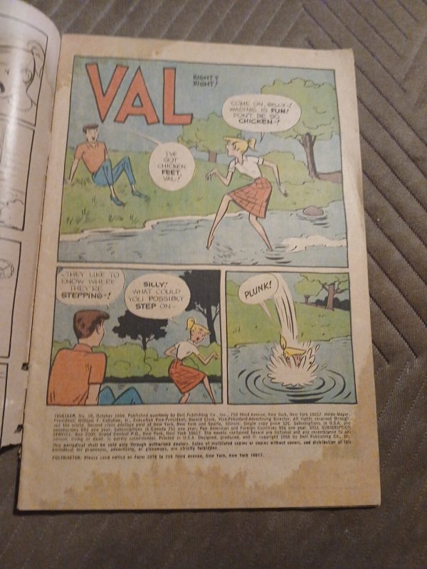 Thirteen #20 1966 12-823-610 Val Right? Right! (Dell), Silver Age Cartoon Comic