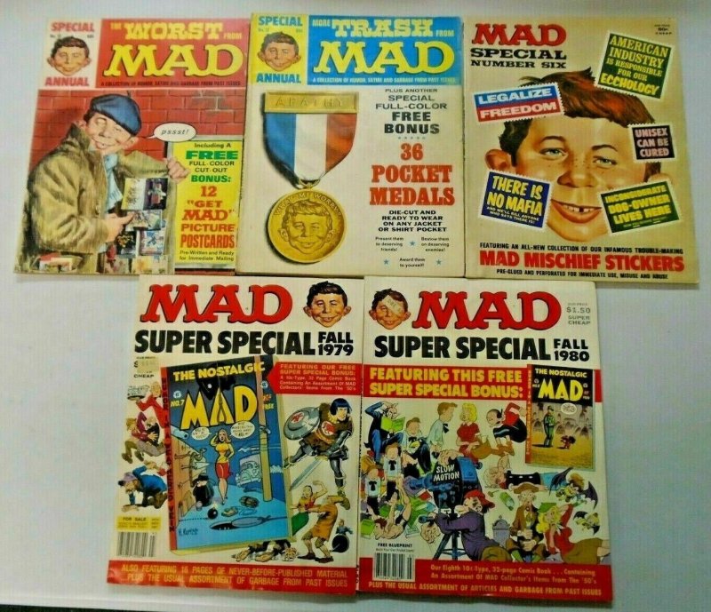 MAD Magazine Specials + Annuals Lot 10 Different (1970-80)