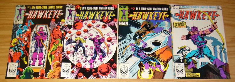 Hawkeye #1-4 FN complete series - mark gruenwald - mockingbird set lot 2 3