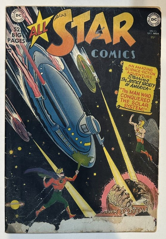 (1950) ALL STAR COMICS #55 Rare Golden Age JSA! Art Peddy sci-if cover!