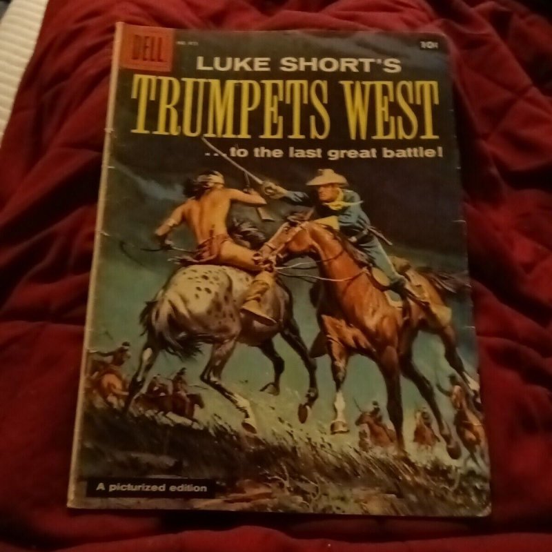 Silver Age four Color Comic 875 LUKE SHORT'S TRUMPET'S WEST  1958 western story